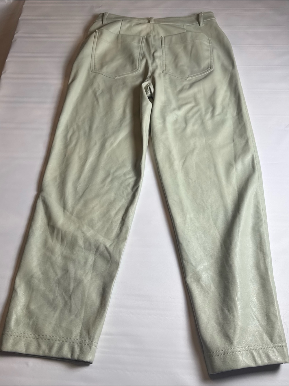 a new day Mint Green Leather-Trim Pants - Picture 5 of 6
